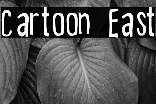 Cartoon East Font examples