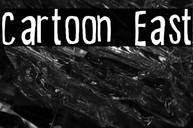 Cartoon East Font examples