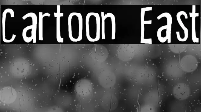 Cartoon East Font examples