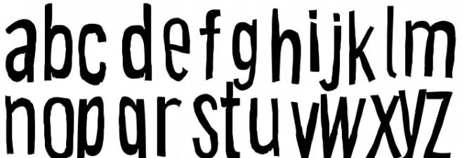 Cartoon East Caratteri MINUSCOLO