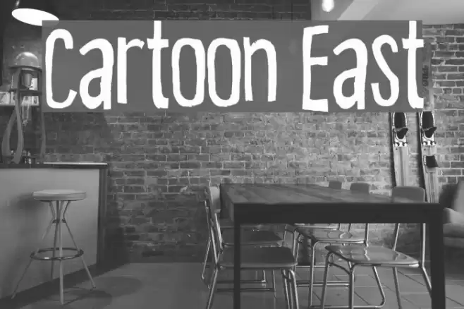 Cartoon East Fonte examples