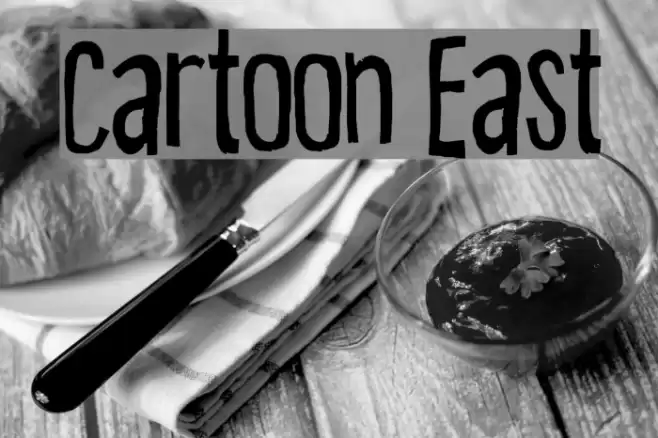 Cartoon East Fonte examples