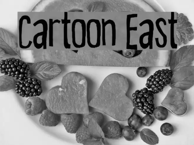 Cartoon East Fonte examples
