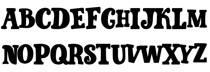 Cartoon Empire Schriftart Kleinbuchstaben