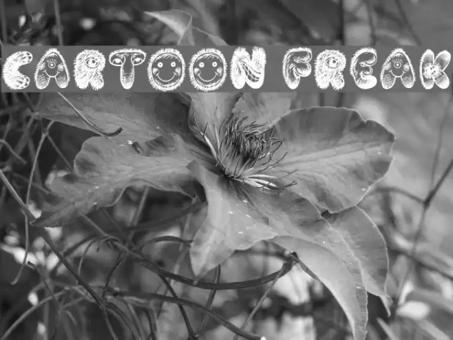 Cartoon Freak Caratteri examples