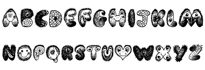Cartoon Freak Font LOWERCASE