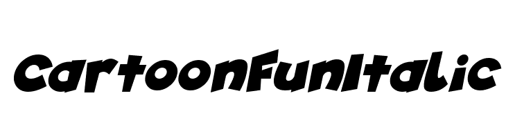 Cartoon Fun Italic Font