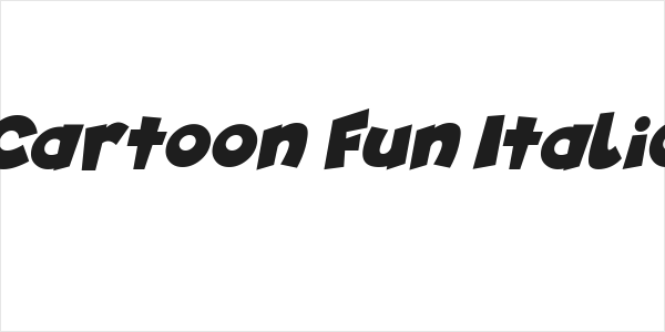 Cartoon Fun Italic Logo