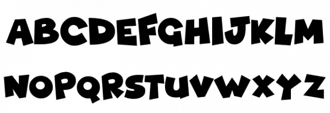 Cartoon Fun Font Litere mari