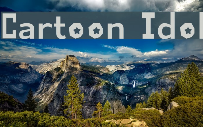 Cartoon Idol Font examples