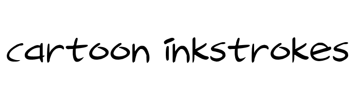 Cartoon Inkstrokes  font caratteri gratis