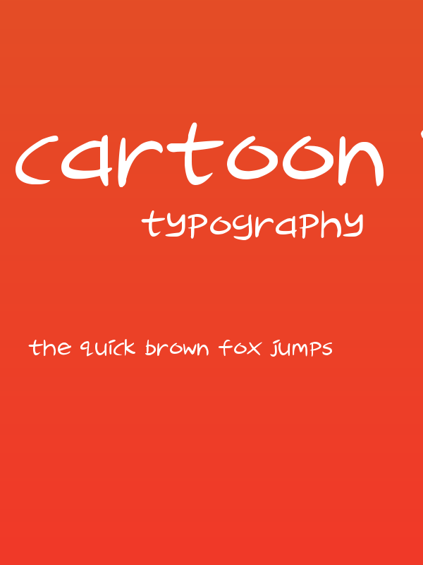 Cartoon Inkstrokes Poster