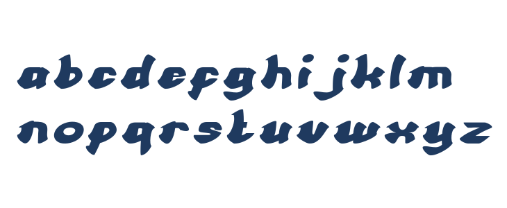 Cartoon Italic Lowercase