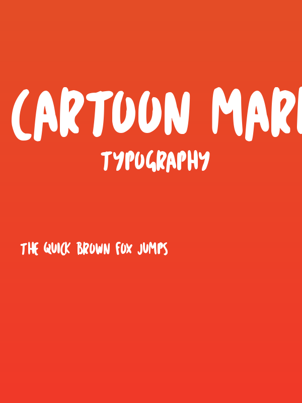 Cartoon Marker Poster