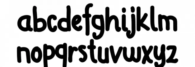 Cartoon Movie Caratteri MINUSCOLO