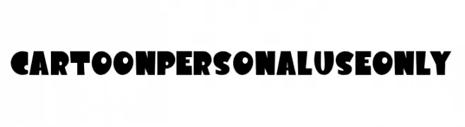 Cartoon PERSONAL USE ONLY  免费字体下载