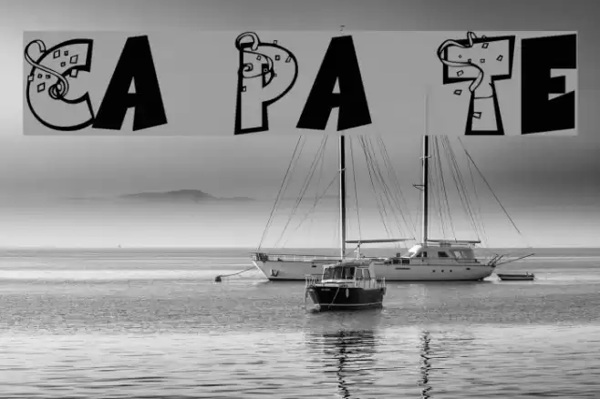 Cartoon Party Time Fonte examples