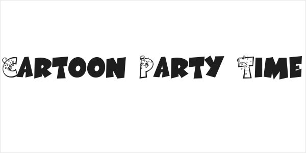 Cartoon Party Time Logo
