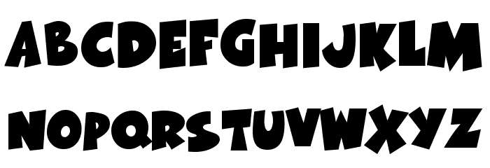 Cartoon Party Time Font LOWERCASE