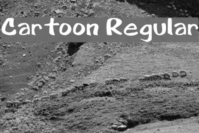 Cartoon Regular Font examples