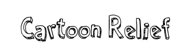 Cartoon Relief Fonte
