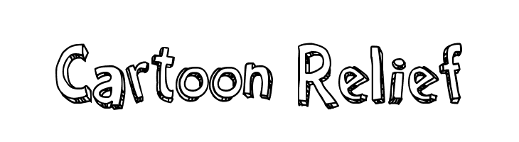 Cartoon Relief  नि: शुल्क फ़ॉन्ट्स डाउनलोड