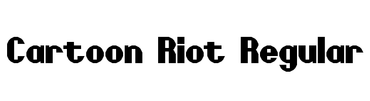 Cartoon Riot Regular  Descarca Fonturi Gratis