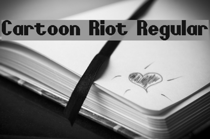 Cartoon Riot Regular Font examples