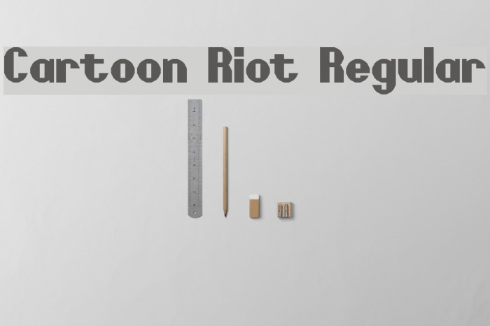 Cartoon Riot Regular Font examples