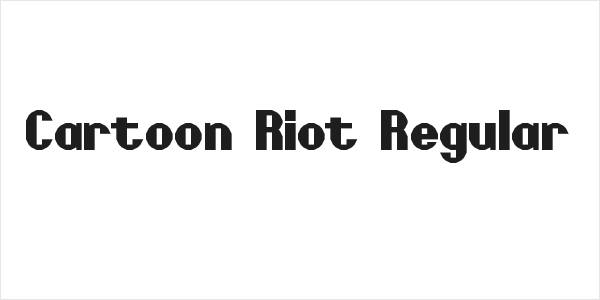 Cartoon Riot Regular Logo