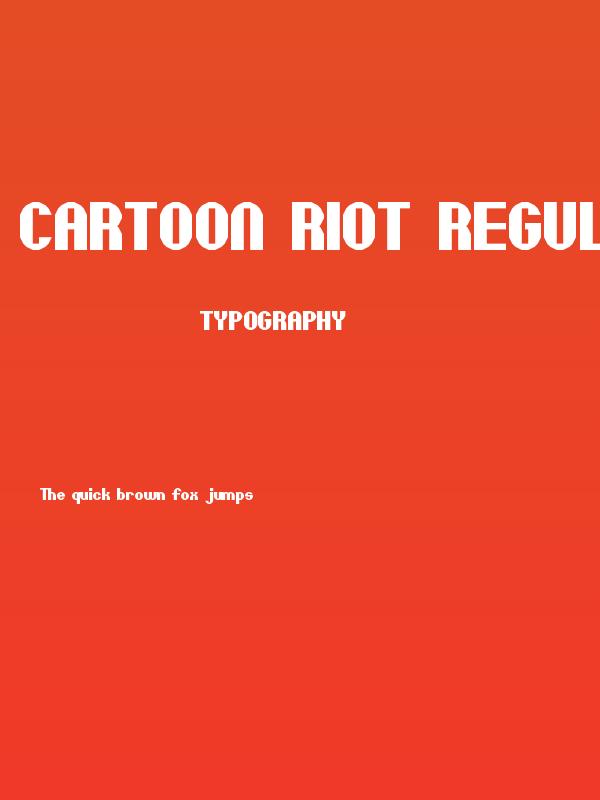 Cartoon Riot Regular Poster