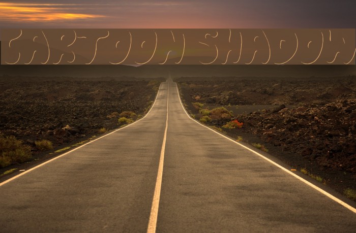 Cartoon Shadow Font examples