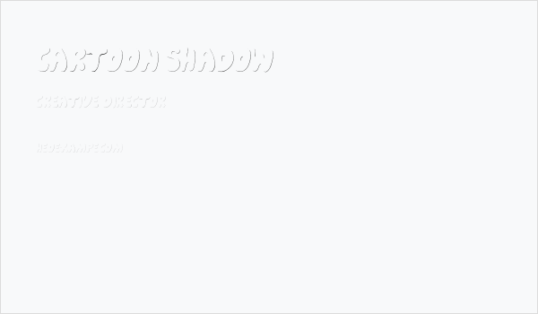 Cartoon Shadow Business Card