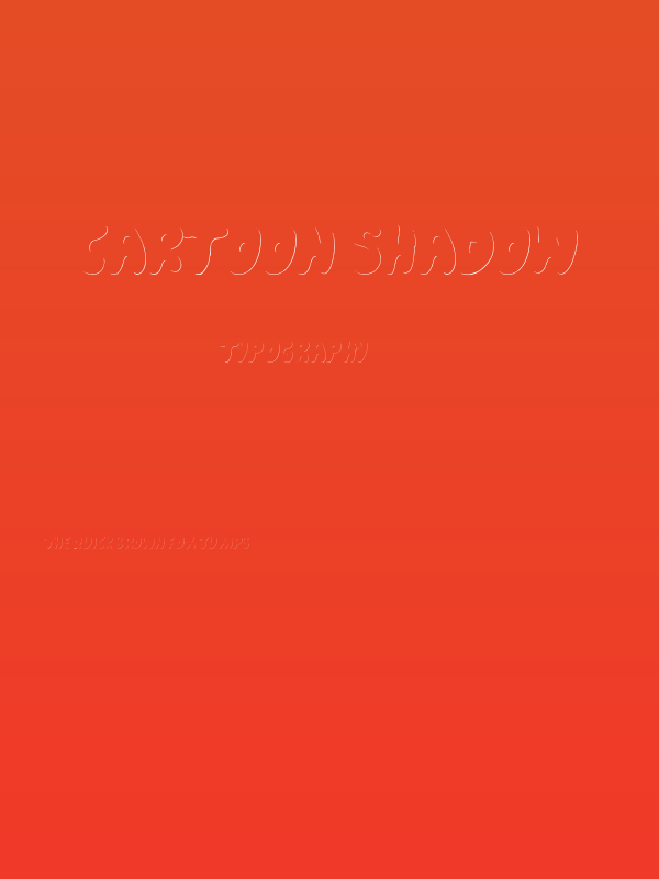 Cartoon Shadow Poster