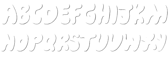 Cartoon Shadow Font LOWERCASE