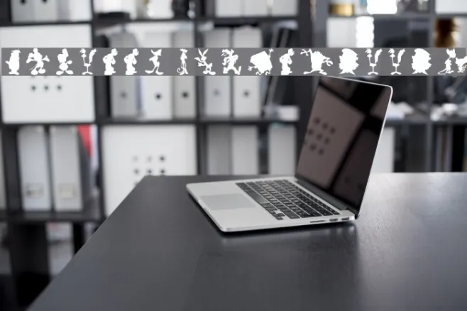 Cartoon Silhouettes Example 2