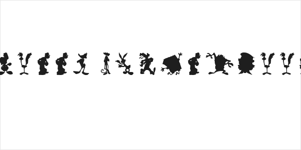 Cartoon Silhouettes Logo