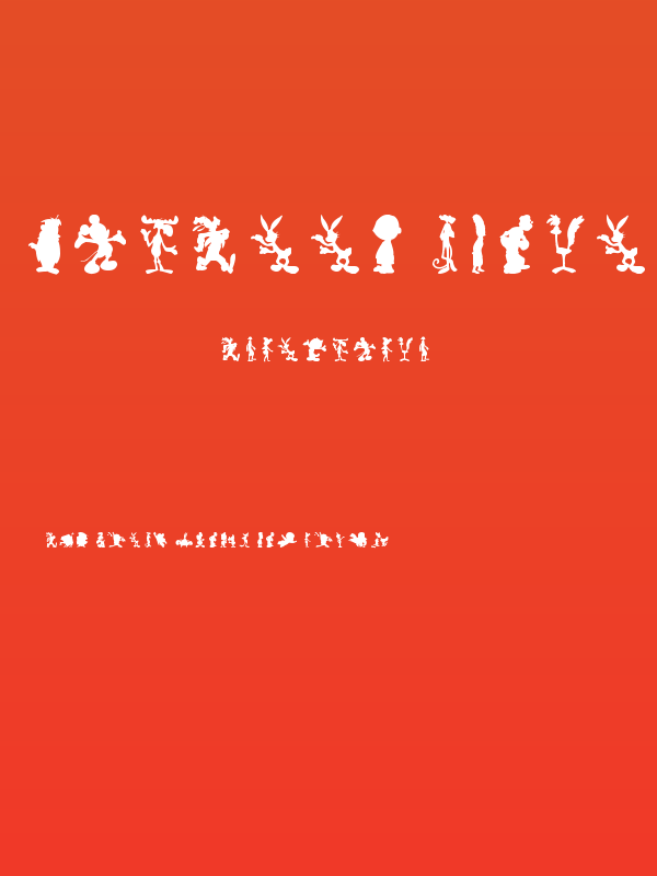 Cartoon Silhouettes Poster