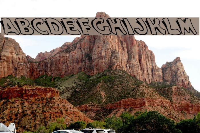 Cartoon Slant 1 Font examples