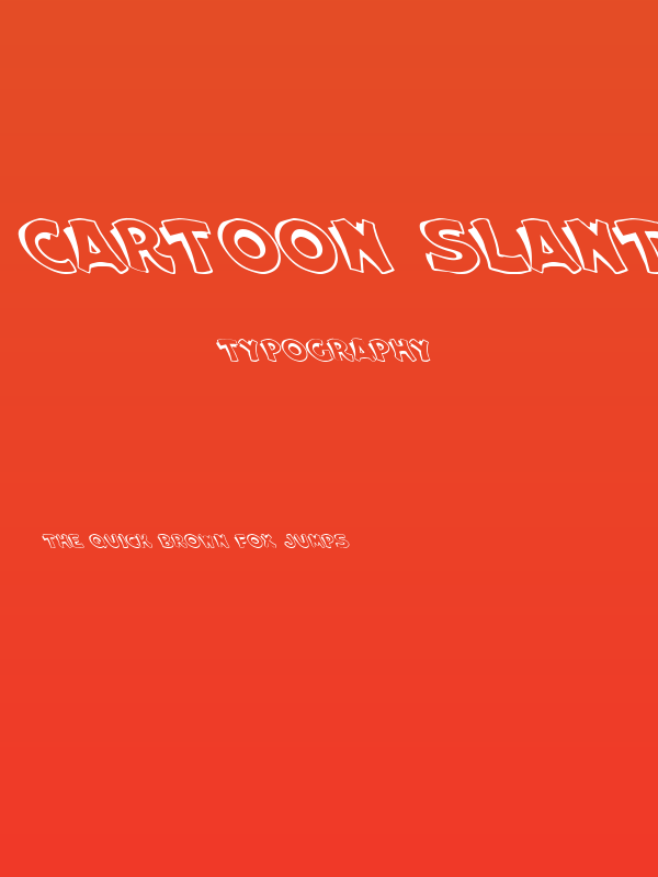 Cartoon Slant 1 Poster