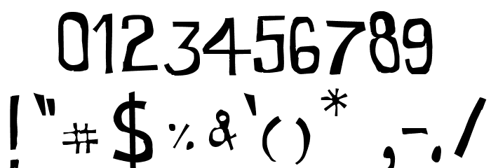 Cartoon Toy Italic Font OTHER CHARS