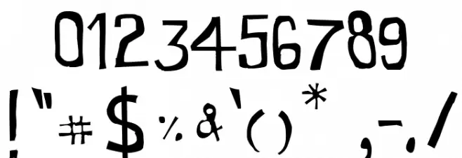 Cartoon Toy Italic Font OTHER CHARS