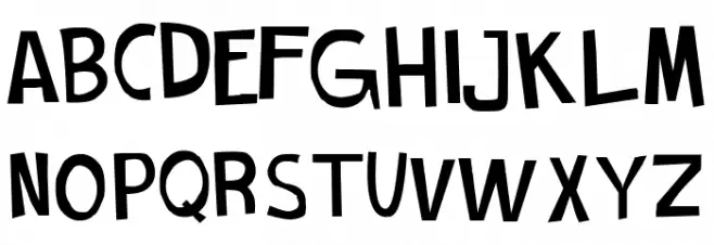 Cartoon Toy Italic Schriftart Groß