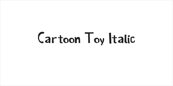Cartoon Toy Italic Logo