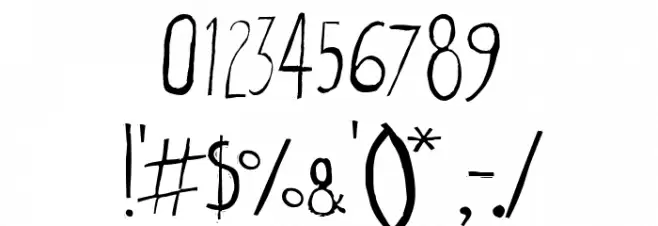 Cartoon Tunes Flat Font OTHER CHARS