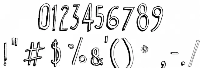 Cartoon  Tunes Font OTHER CHARS