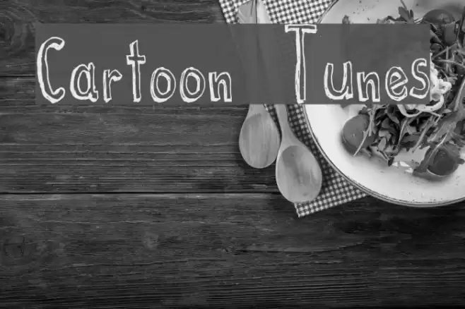 Cartoon  Tunes Font examples
