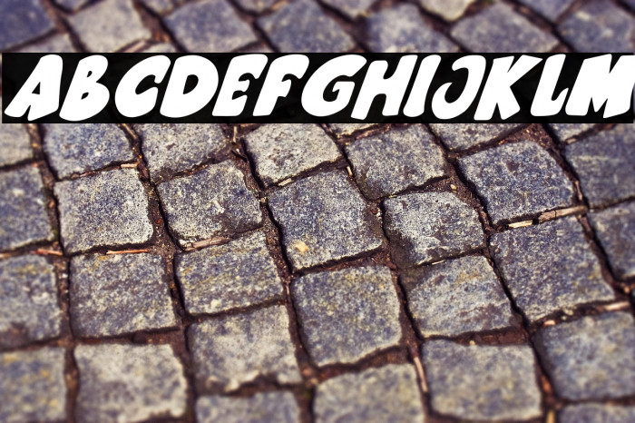 Cartoon cookies Tilted Font examples