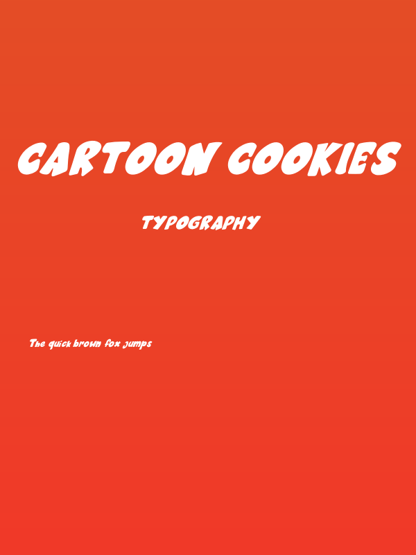 Cartoon cookies Tilted Poster