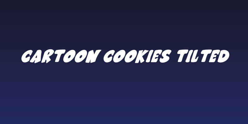 Cartoon cookies Tilted Social Header